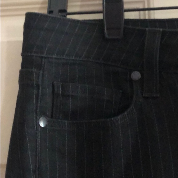 Paige Olga Steel Pinstripe Skinny Jeans size 28 - Picture 2 of 12